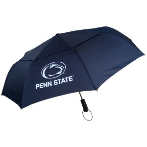 navy vented umbrella with Penn State and Athletic Logo